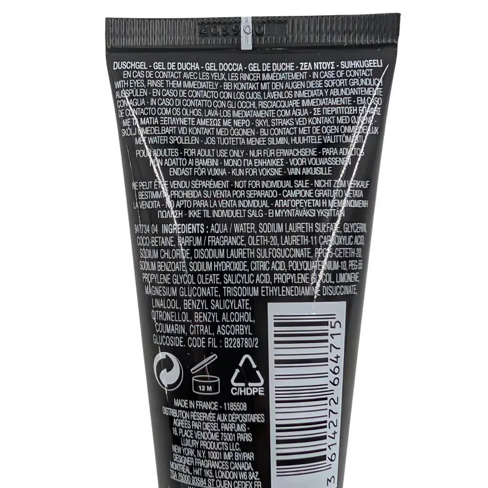 Diesel Spirit Of The Brave Mens Shower Gel 1.7oz